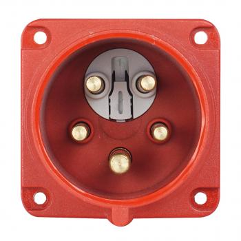 Preview: CEE Anbaustecker mit Phasenwender 5P 16A 6h IP44